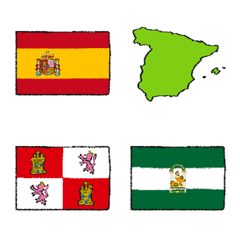 [LINE絵文字] スペイン自治州旗の絵文字の画像