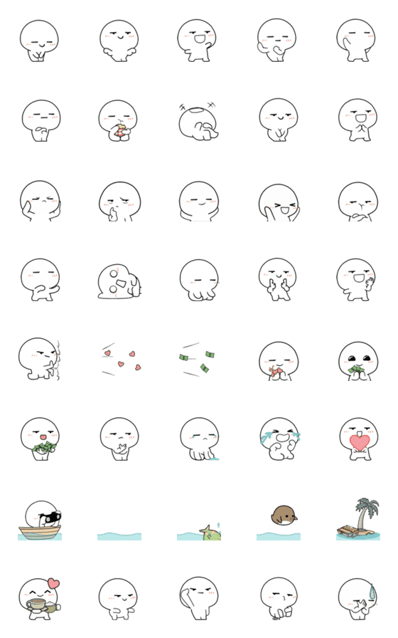 [LINE絵文字]Doodle hand draw emoji : Doodle Moodの画像一覧