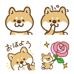 [LINE絵文字] 赤しばワンコ(赤柴犬)の画像