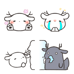 [LINE絵文字] もちもちとしたシカの絵文字の画像