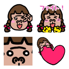 [LINE絵文字] ♡ゴリザベス♡の絵文字の画像