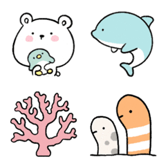 [LINE絵文字] Emoji sea animalsの画像