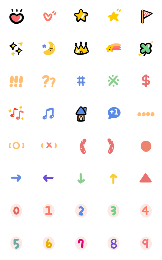 [LINE絵文字]Cute Emoji can use82の画像一覧