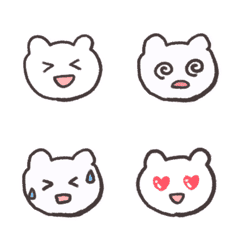 百面相くまの絵文字メイン画像