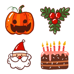 [LINE絵文字] Holidays emojiの画像