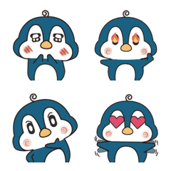 [LINE絵文字] Shy Penguinの画像