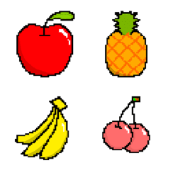 ドットの果物（絵文字）の絵文字メイン画像
