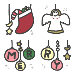ゆらゆら動く★Xmasのオーナメント★の絵文字メイン画像