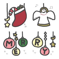 [LINE絵文字] ゆらゆら動く★Xmasのオーナメント★の画像