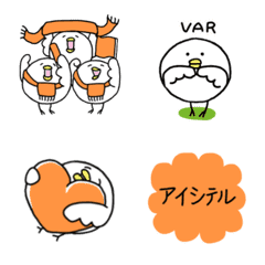 [LINE絵文字] 【動く】サッカーをみにいくアヒルの子の画像