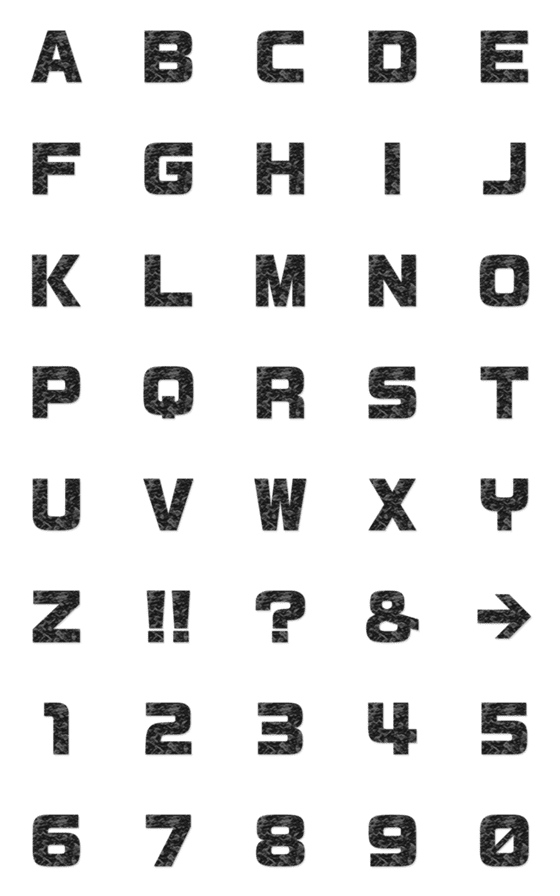 [LINE絵文字]アスファルト テクスチャ アルファベットの画像一覧