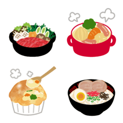 [LINE絵文字] 【動く】おいしい料理♥絵文字1の画像