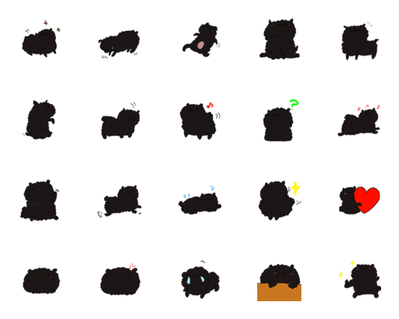 [LINE絵文字]日常うちのコロちゃんの画像一覧