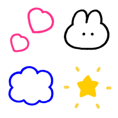 [LINE絵文字] ♡推し色♡絵文字セットの画像