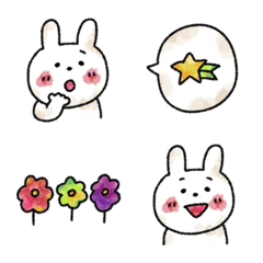 [LINE絵文字] ふんわり♡うさぎの画像