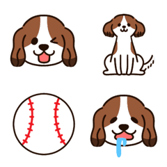 [LINE絵文字] 表情豊かな犬のコーイケルホンディエ！の画像