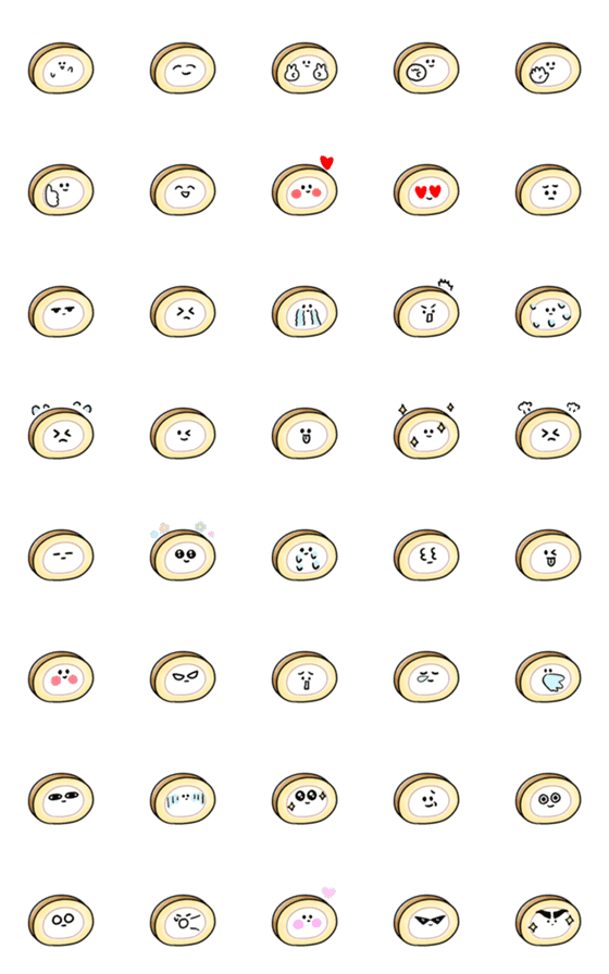 [LINE絵文字]シンプル ロールケーキ 日常会話の画像一覧
