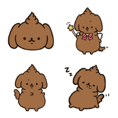 [LINE絵文字] PuPu Dog lv 1の画像