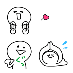 [LINE絵文字] 動く！かわいいシロちゃんの絵文字の画像