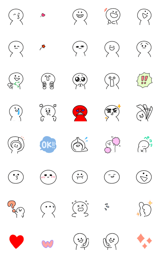 [LINE絵文字]動く！かわいいシロちゃんの絵文字の画像一覧