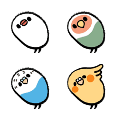 こめつぶことり絵文字の絵文字メイン画像