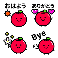 [LINE絵文字] 毎日使える♥りんごの画像