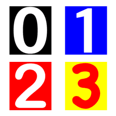 [LINE絵文字] number-04の画像