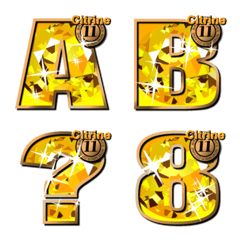 [LINE絵文字] キラキラ輝くジュエリー英大文字数字#11-2の画像