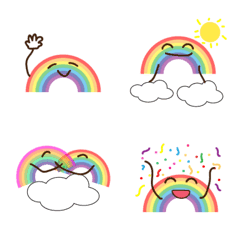 [LINE絵文字] Rainbow Mood Changesの画像