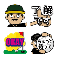 [LINE絵文字] ゴルフ行きましょう！ver2の画像