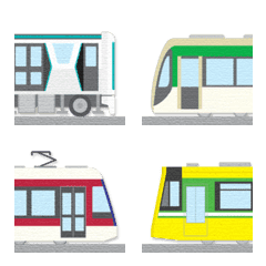 [LINE絵文字] つながる 遊べる 電車 絵文字 29の画像