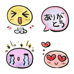 [LINE絵文字] シンプル手描き絵文字♡2の画像