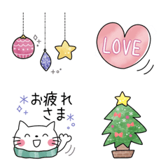 [LINE絵文字] 冬のシンプル絵文字の画像