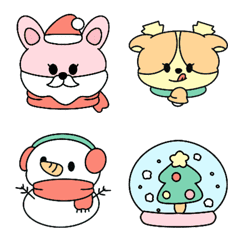 [LINE絵文字] Peenutbutter : Cute Christmas Emojiの画像