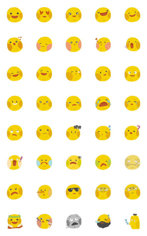 [LINE絵文字]Mzmoji Revised Versionの画像一覧
