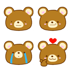 [LINE絵文字] くままみれ♥絵文字の画像