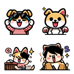 BoBo cute dog emojiの絵文字メイン画像