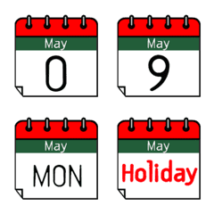 [LINE絵文字] Calendar May 05の画像