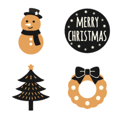 クリスマス★シックな絵文字の絵文字メイン画像