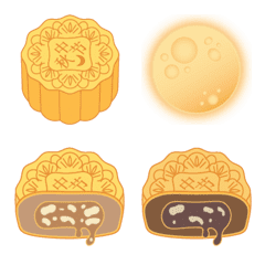 [LINE絵文字] Delicious Mid-Autumn Festivalの画像