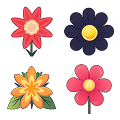 [LINE絵文字] 花の輝き 絵文字セット！の画像