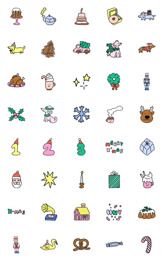 [LINE絵文字]homie Cutie christmasの画像一覧