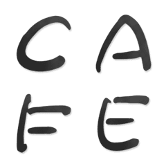 [LINE絵文字] 手書き風 ゆるゆる アルファベットの画像