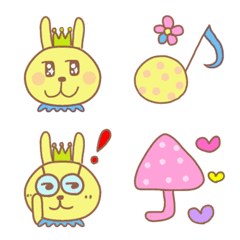 [LINE絵文字] うさぎ王子の使える絵文字の画像