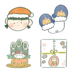[LINE絵文字] 冬の絵文字 クリスマス＆年末年始の画像