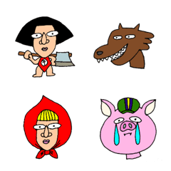 [LINE絵文字] かわいいくせあり世界の童話絵文字。の画像