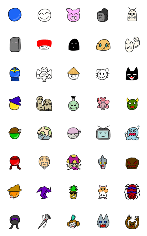 [LINE絵文字]ぼっちくん絵文字の画像一覧