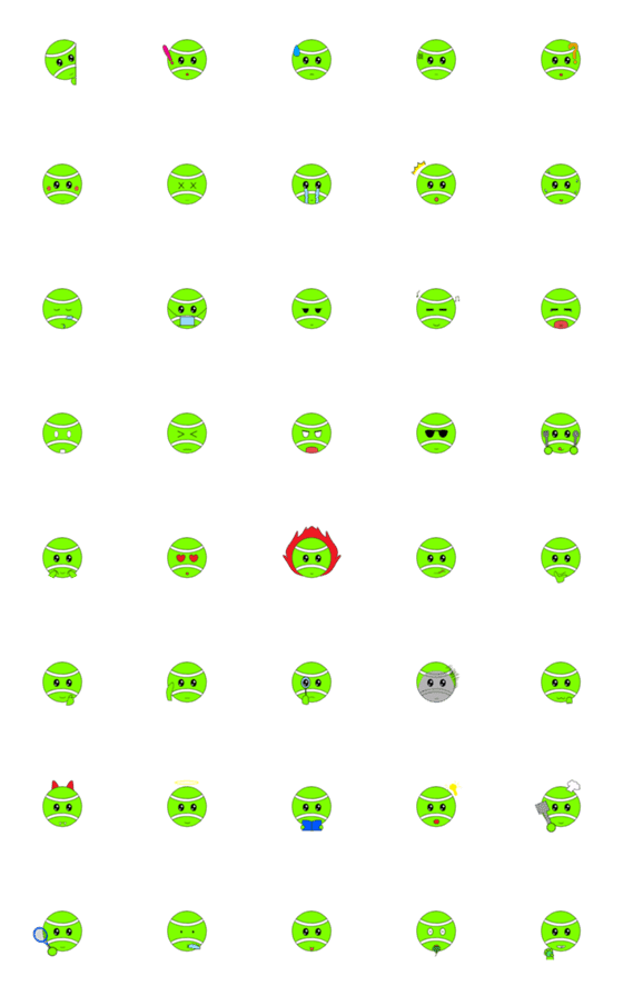 [LINE絵文字]Mr Tennis (Life 1)の画像一覧