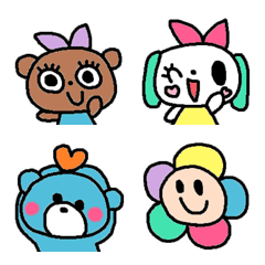 (色んな絵文字セット373大人可愛いシンプルの絵文字メイン画像