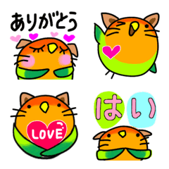 コザクラインコと一緒★絵文字2の絵文字メイン画像